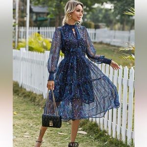 Paisley boho chic dress